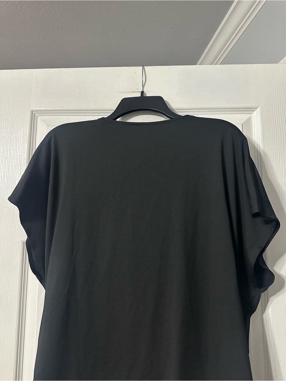 NWT Women's Halara Black Wrap-Style Drape Top - Picture 8 of 14